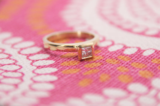 Princess Cut Diamond Solitaire Ring