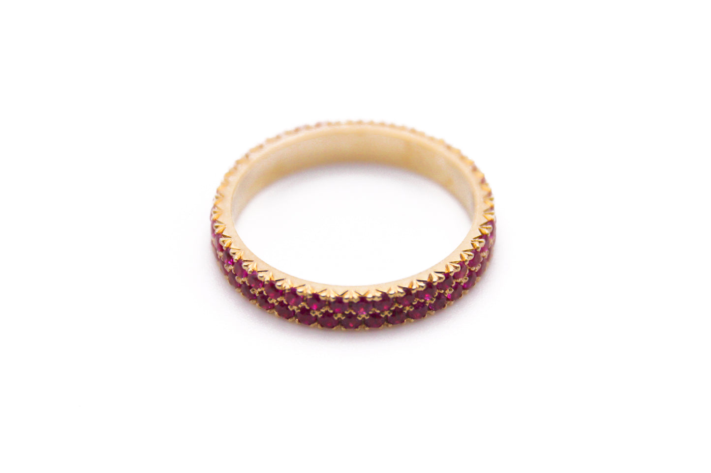 Ruby Fishtail Eternity Band